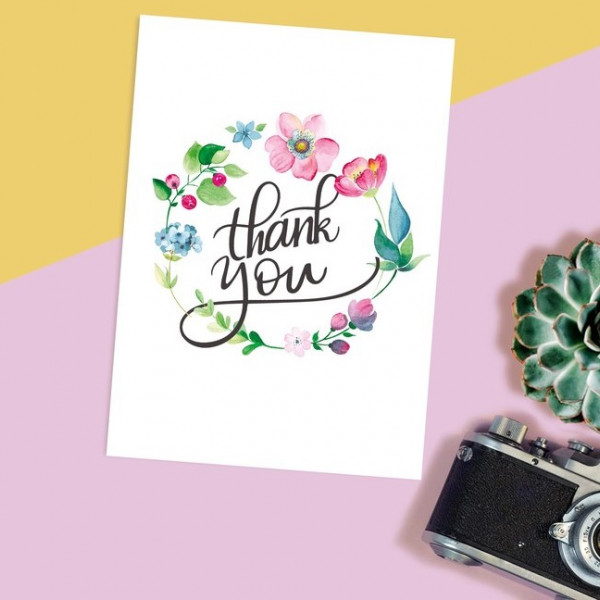 Открытка на каждый день Thank you, 7.5 × 10.5 см - 1