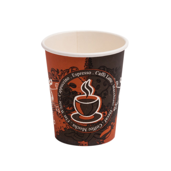 Стакан 250мл карт. CoffeeLattee d-80-1000-50 - 1